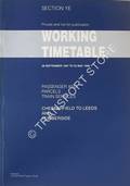 Working Timetable of Passenger and Parcels Train Services - Section YE - Chesterfield to Leeds and Humberside, 28 September 1997 to 23 May 1998 by Railtrack London North Eastern