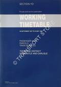 Working Timetable of Passenger & Parcel train services - Section YD - Tees/Tyne Area; Newcastle and Carlisle - 28 September 1997 to 23 May 1998 by Railtrack London North Eastern