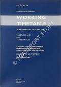 Working Timetable of Passenger and Mail Train Services - Section PA - Paddington to Greenford, Heathrow Interchange, Bicester Town and Heyford; Reading to Lavington and branches - 28 September 1997 to 23 May 1998 by Railtrack Great Western