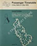 Passenger Timetable Eastern - London, Eastern Counties, East Midlands, Northern England, 5 May 1969 to 3 May 1970 by British Rail Eastern Region