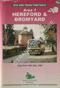 Bus and Train Timetable - Area 1 Hereford & Bromyard, from 24th May 1998 by Herefordshire County Council