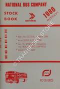 National Bus Company and Successors with Depot Allocations - Stock Book, 1986 by SLATER, D.J.