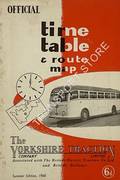 Official Time Table & Route Map, Summer 1960 by The Yorkshire Traction Co.
