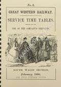 Service Time Tables No. 3 - South Wales Section, February 1866 by Great Western Railway