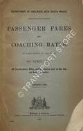 Passenger Fares and Coaching Rates to take effect on and from 1st April 1939 by Department of Railways, New South Wales