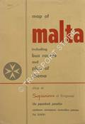 Map of Malta including bus routes and plan of sliema [Early 1970s] by The Progress Press