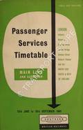 Passenger Services Timetable - Main Line and Suburban - London (Victoria, Waterloo, Charing Cross, London Bridge, Cannon Street, Holborn Viaduct) and the South-East, South & West of England, 12th June to 10th September 1961 by British Railways Southern Region 
