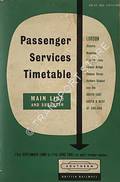 Passenger Services Timetable - Main Line and Suburban - London (Victoria, Waterloo, Charing Cross, London Bridge, Cannon Street, Holborn Viaduct) and the South-East, South & West of England, 12th Sept. 1960 to 11th June 1961 by British Railways Southern Region 