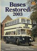 Book cover of Buses Restored  by National Association of Road Transport Museums 