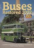 Book cover of Buses Restored  by National Association of Road Transport Museums 